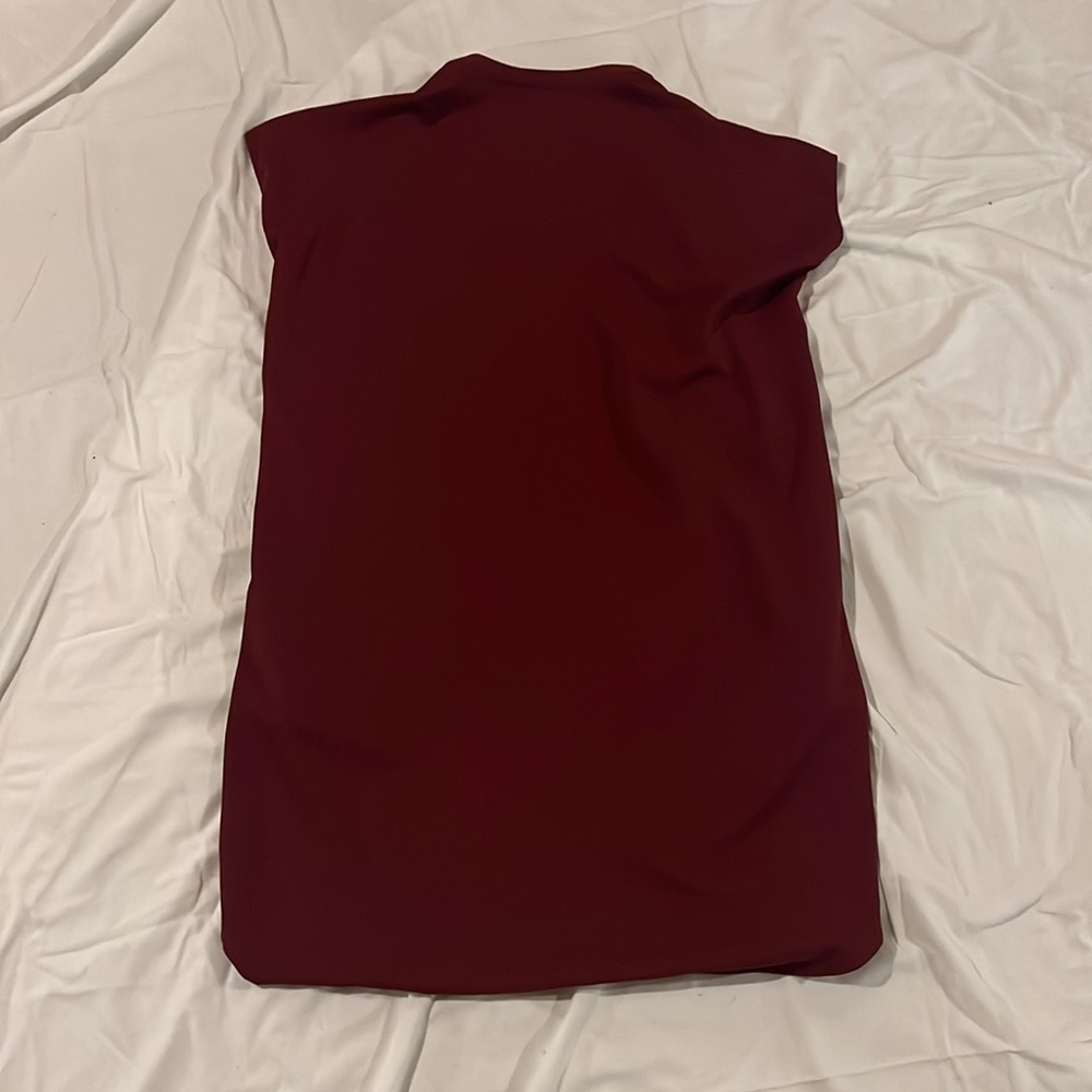 VINCE super cute burgundy maroon tunic dress size medium - Picture 5 of 8